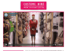 Tablet Screenshot of costume.co.za